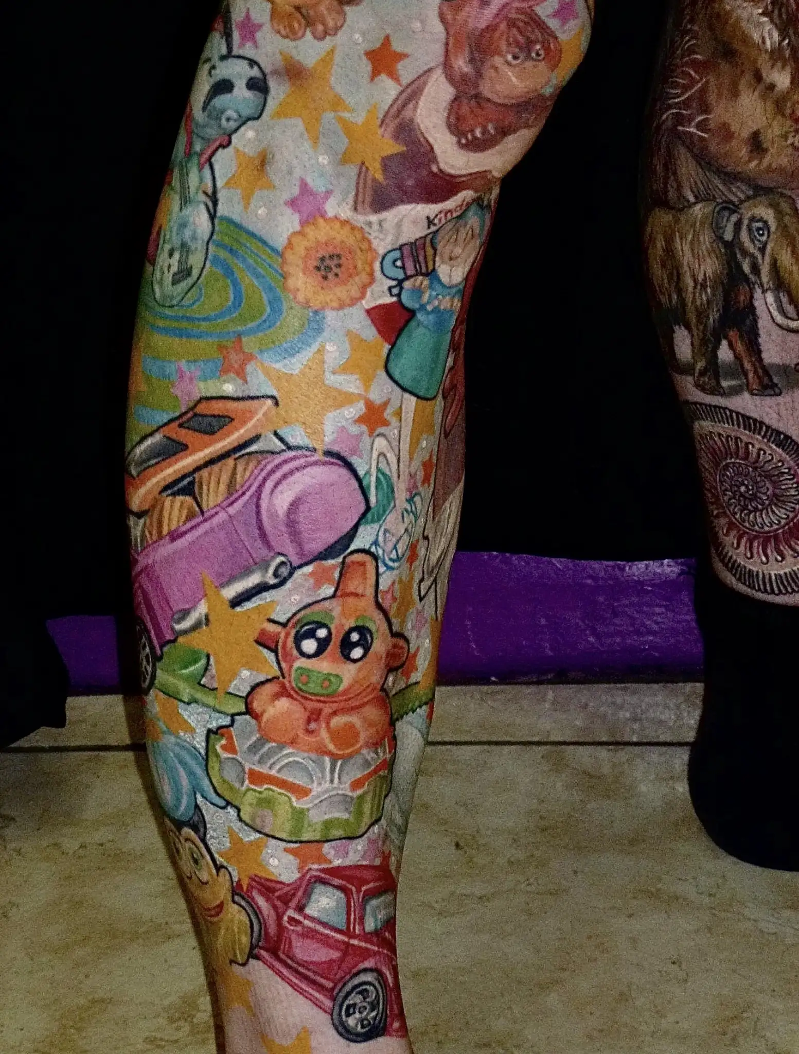Colour tattoo work